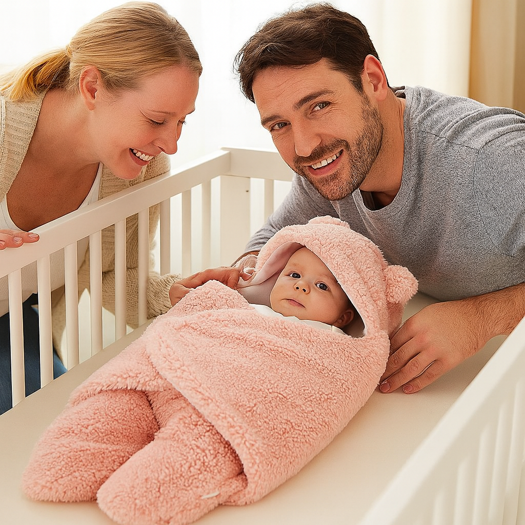 Baby Blanket and Pajamas in Bear Design