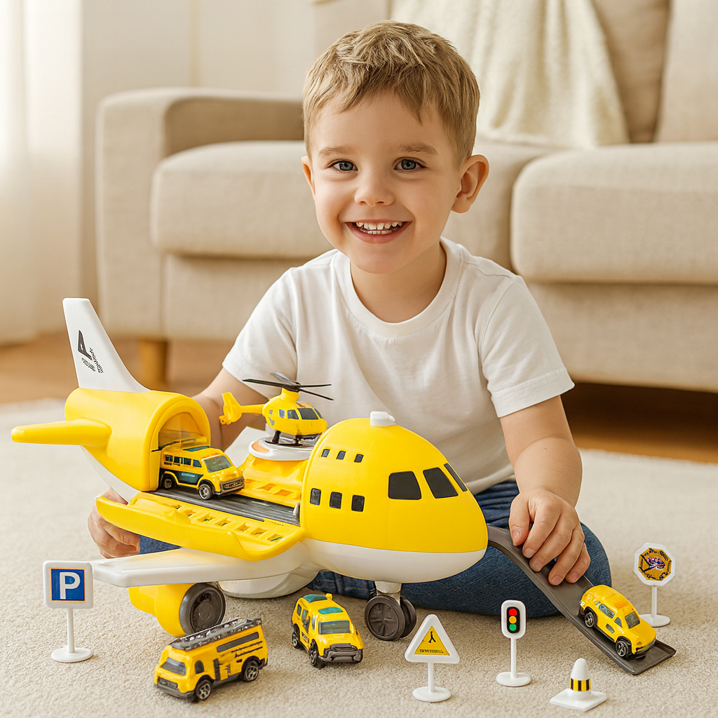 Airplane & Vehicle Play Set