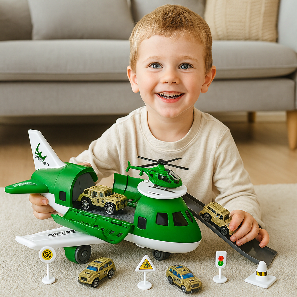Airplane & Vehicle Play Set