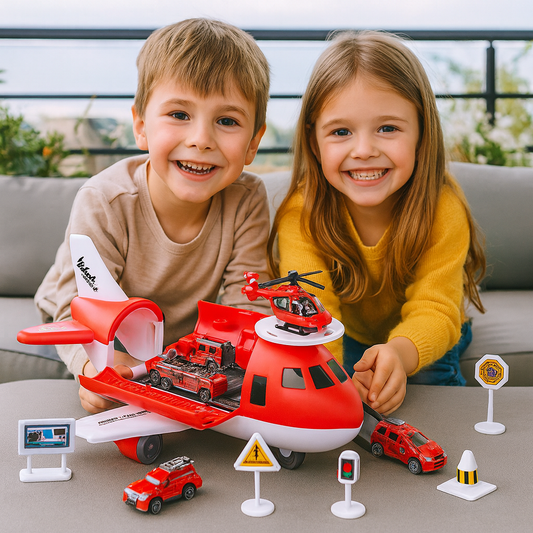 Airplane & Vehicle Play Set