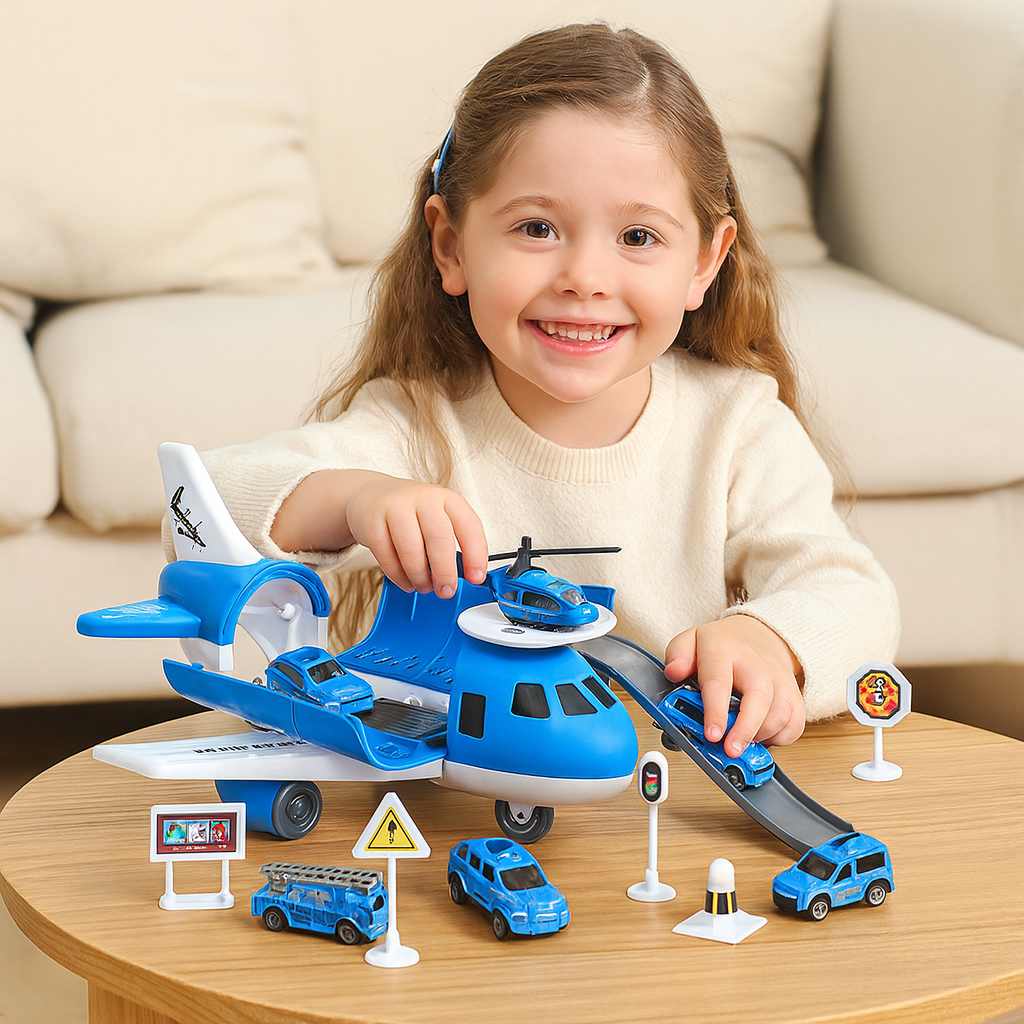 Airplane & Vehicle Play Set