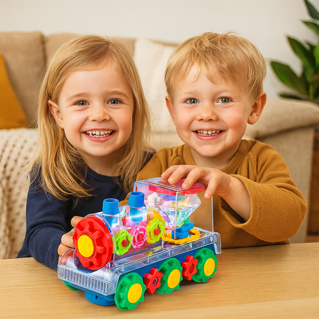 Dancing and Glowing Music Steam Locomotive
