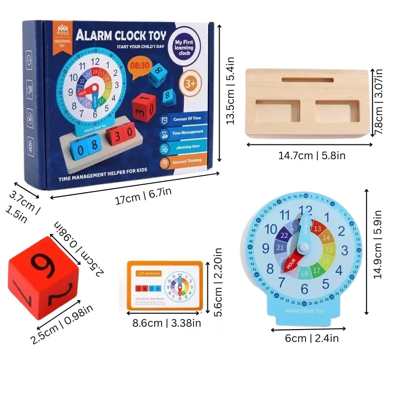 Educational Montessori Clock & Time Learning Toy