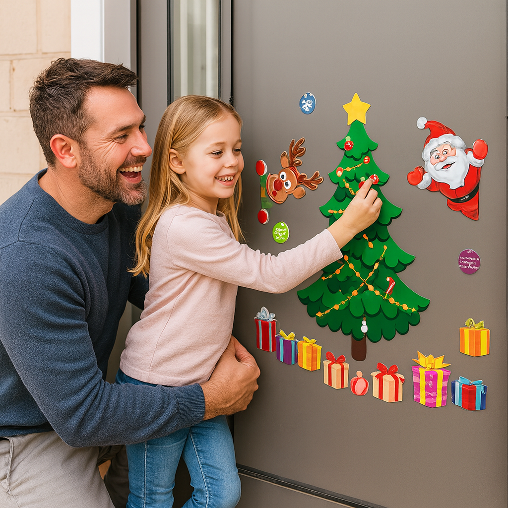 Christmas Montessori Magnetic Sticker Set for DIY Decorating
