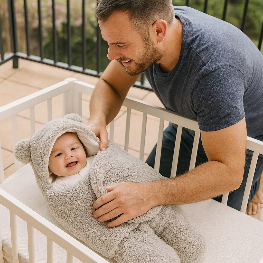 Baby Blanket and Pajamas in Bear Design