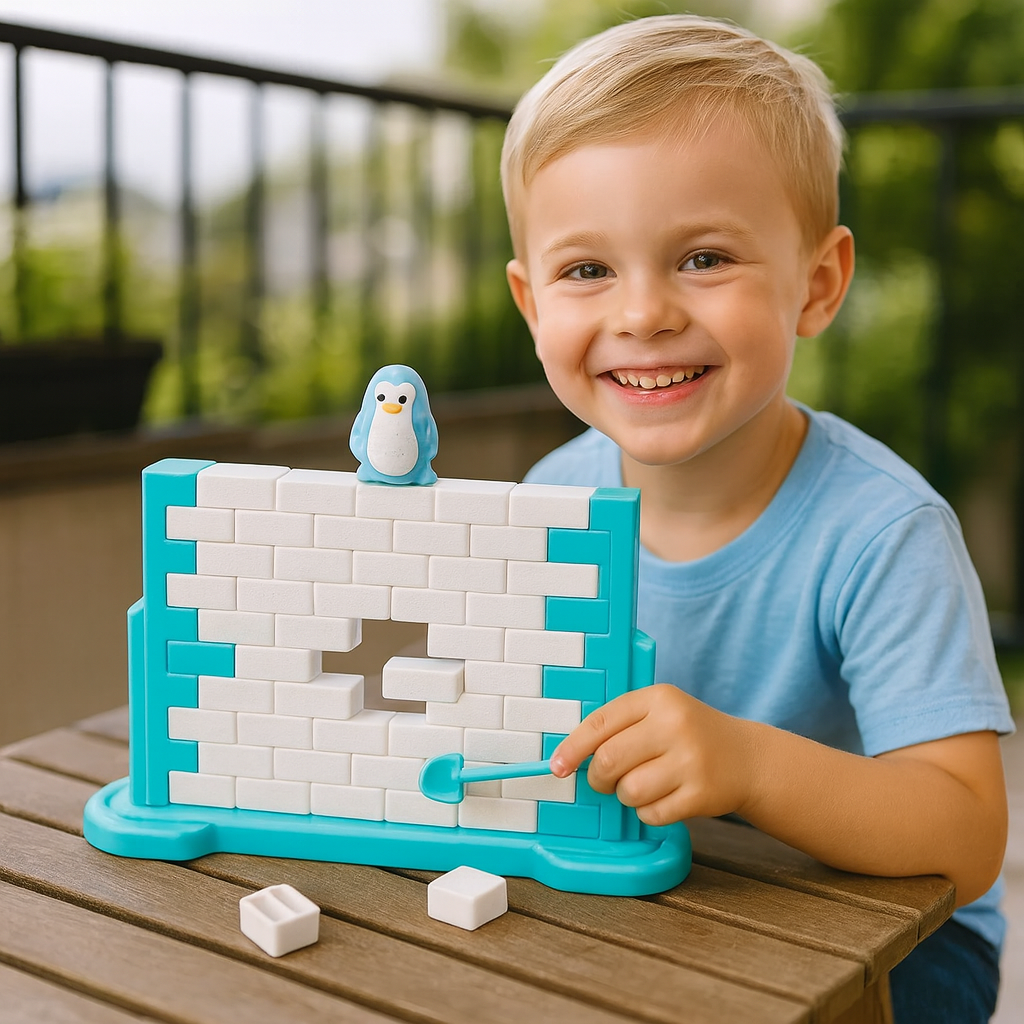 Penguin Ice Wall Balance Family Game