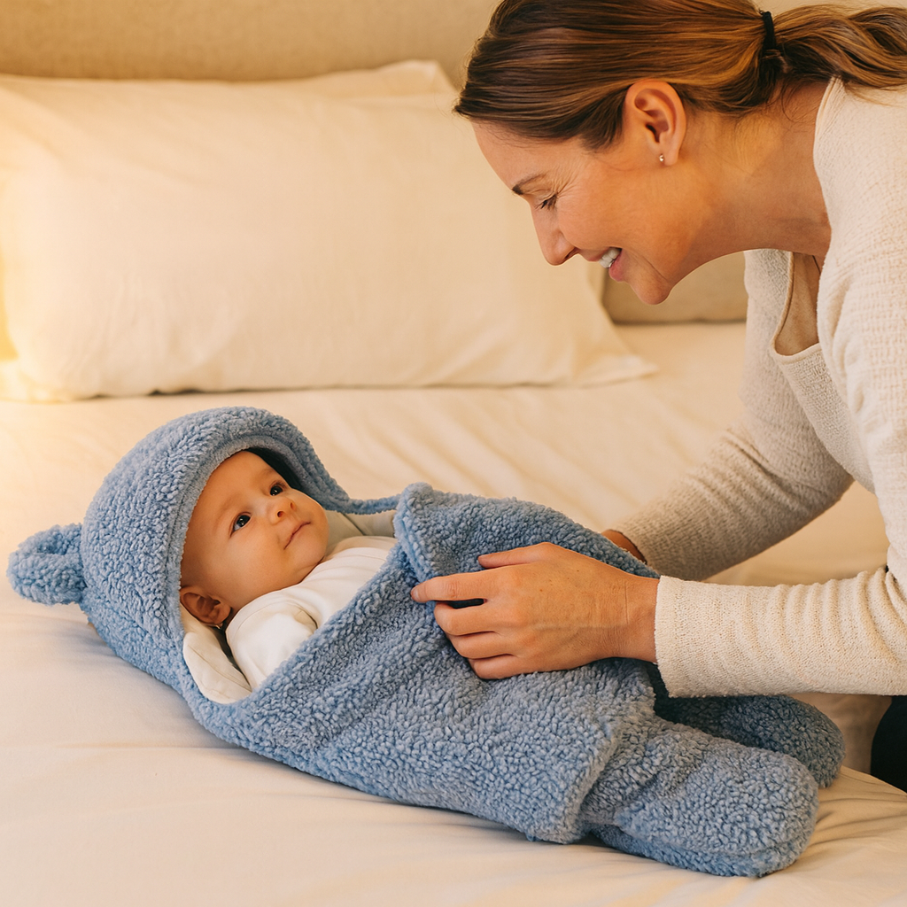 Baby Blanket and Pajamas in Bear Design