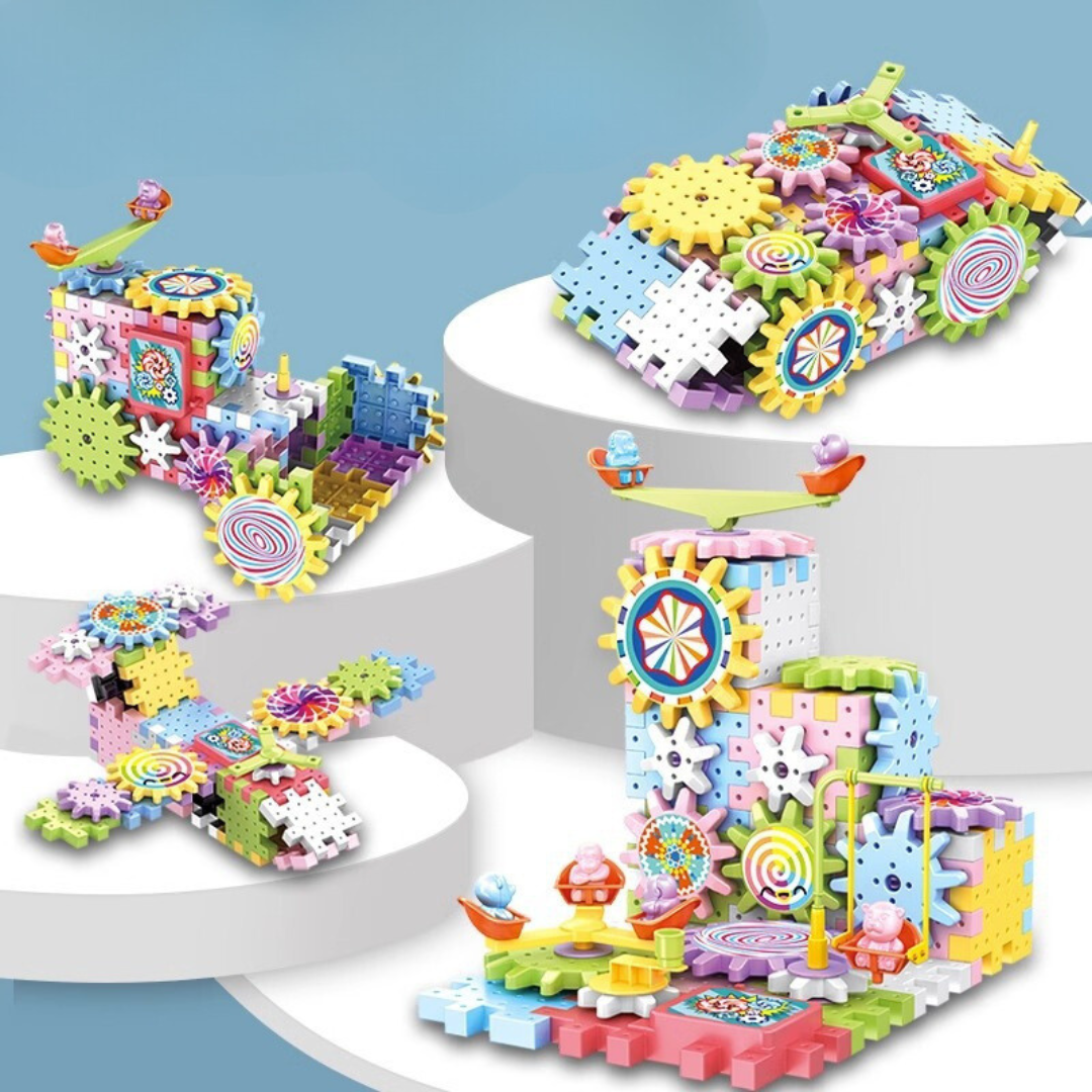 Rotating Montessori Gear Building Toy