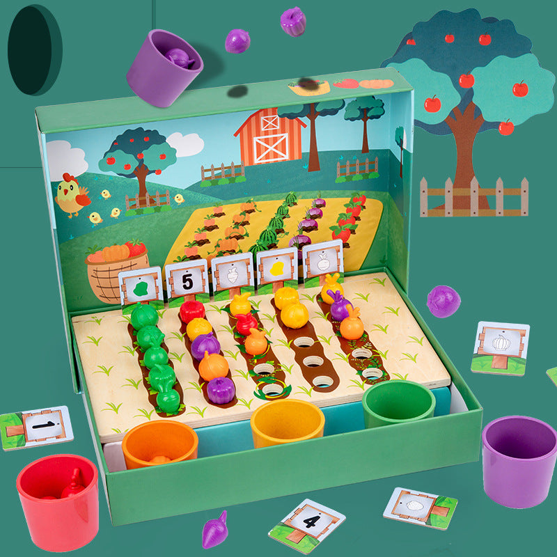 Montessori Sorting Colours And Numbers Farm Learning Game