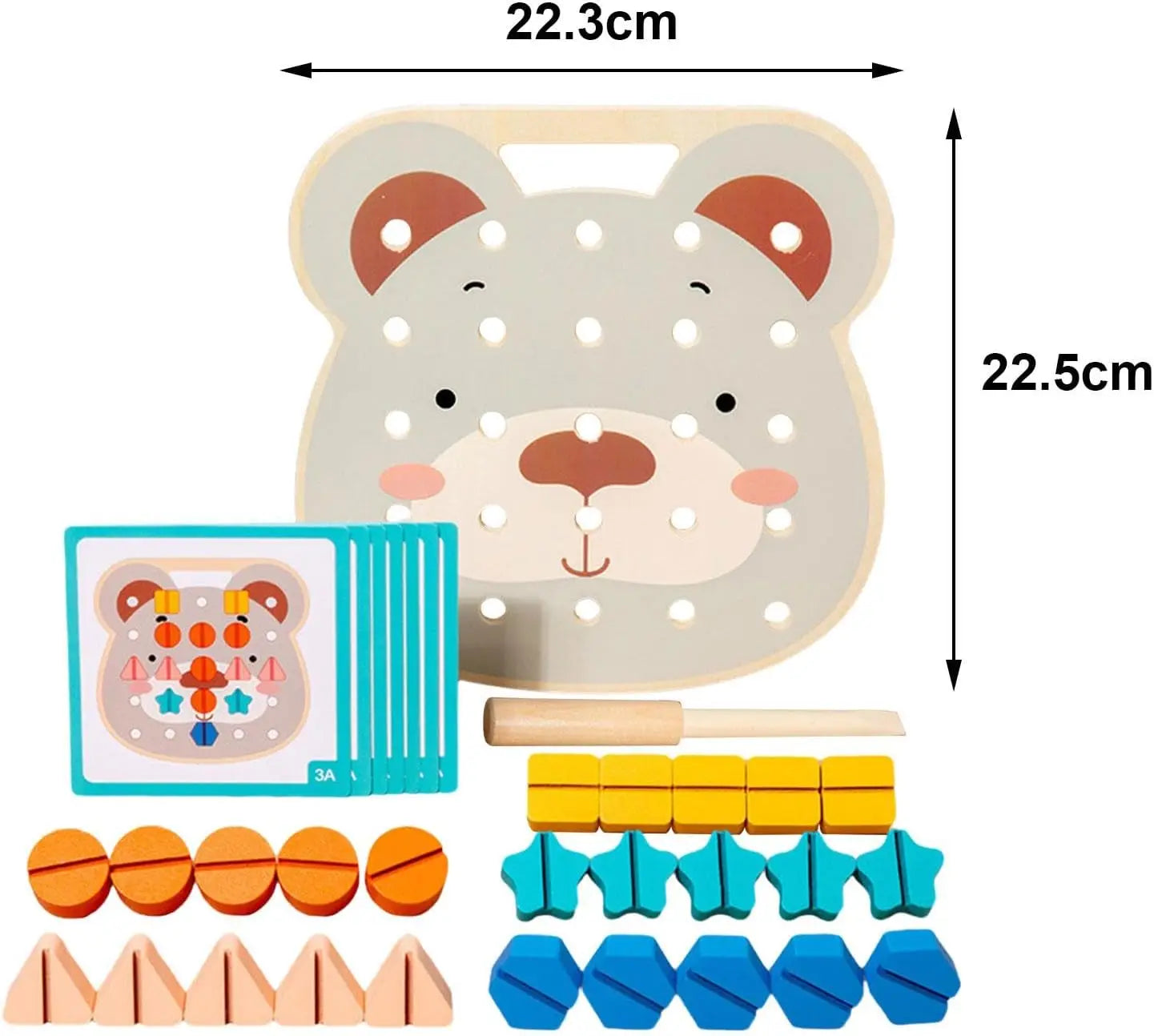 Montessori Colour Chart Bear Plate For Little Craftsmen