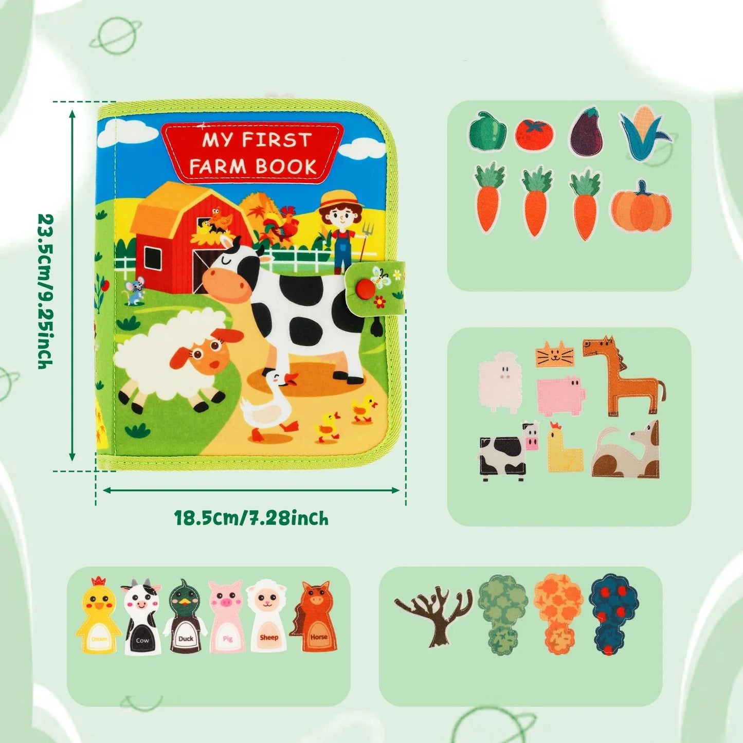 Educational Montessori Farm Story Book