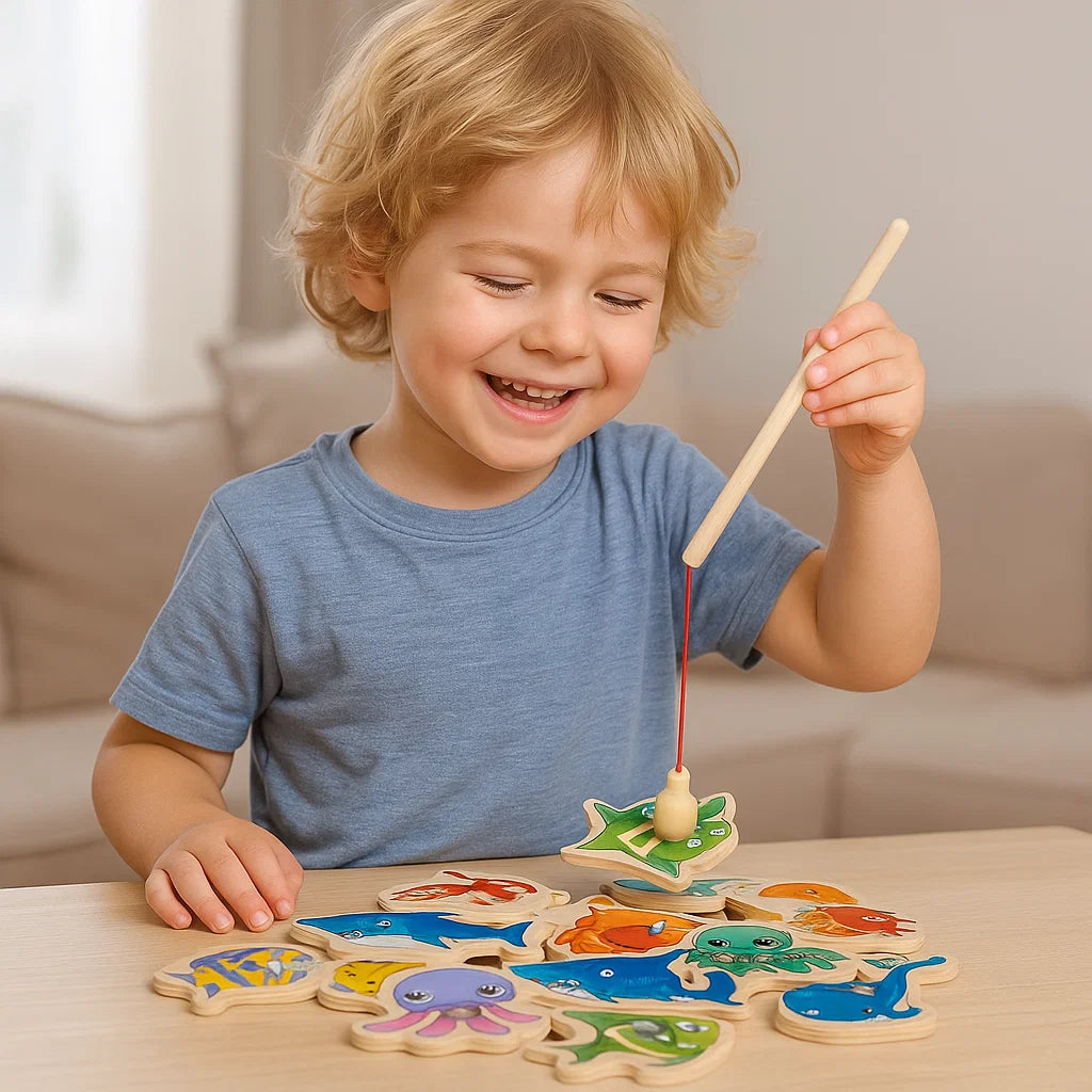 Montessori Fishing Rod Game for Children