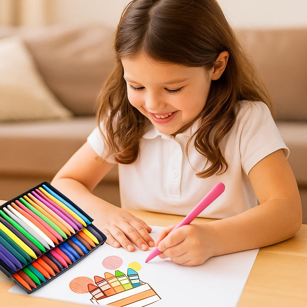 Smudge - Proof Anti - Smudge Coloured Pencils For Creative Children
