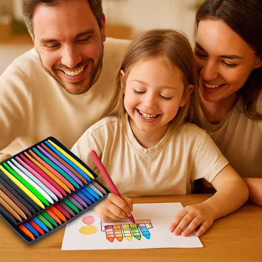 Smudge - Proof Anti - Smudge Coloured Pencils For Creative Children