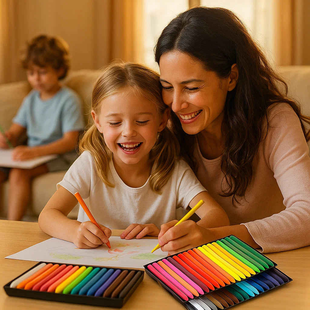 Smudge - Proof Anti - Smudge Coloured Pencils For Creative Children