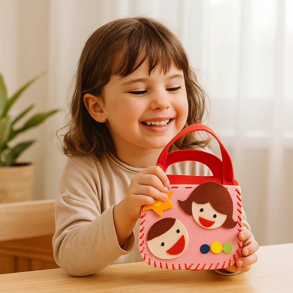 Safe Felt Bag Sewing Kit for Kids