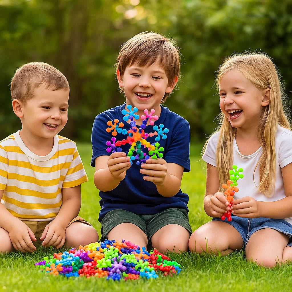 Creative Montessori Snowflake Building Blocks