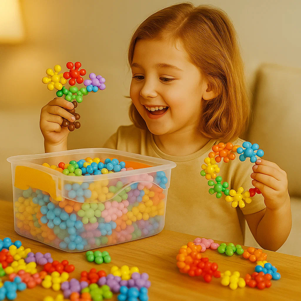 Creative Montessori Snowflake Building Blocks
