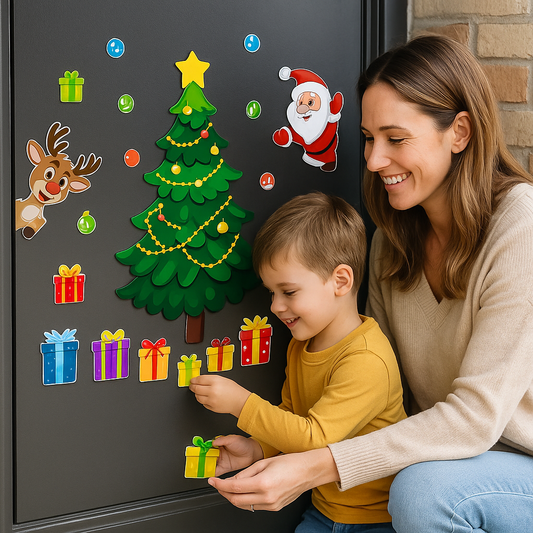 Christmas Montessori Magnetic Sticker Set for DIY Decorating