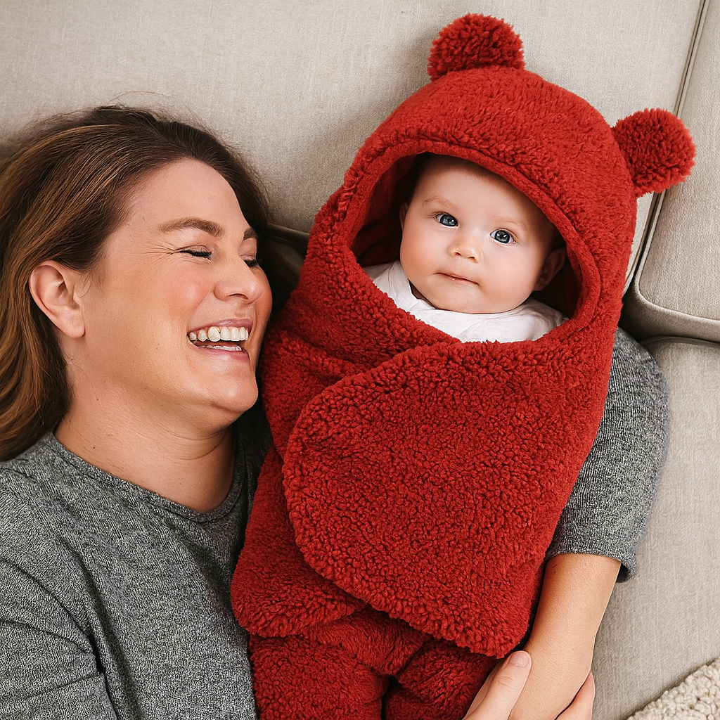 Baby Blanket and Pajamas in Bear Design