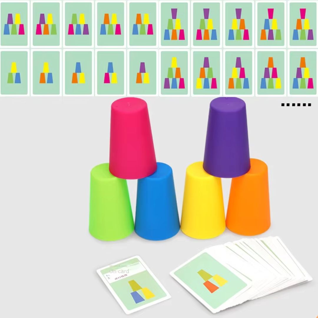 Montessori Cup Stacking Game