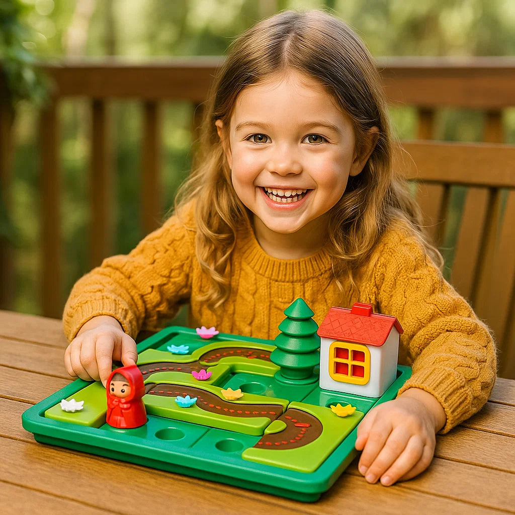 Montessori Little Red Riding Hood Puzzle and Skill Game