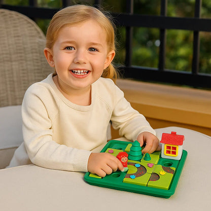 Montessori Little Red Riding Hood Puzzle and Skill Game