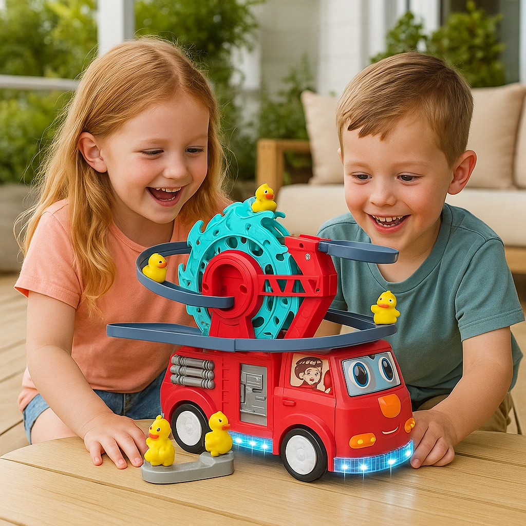 Firefighter Duck Slide Car