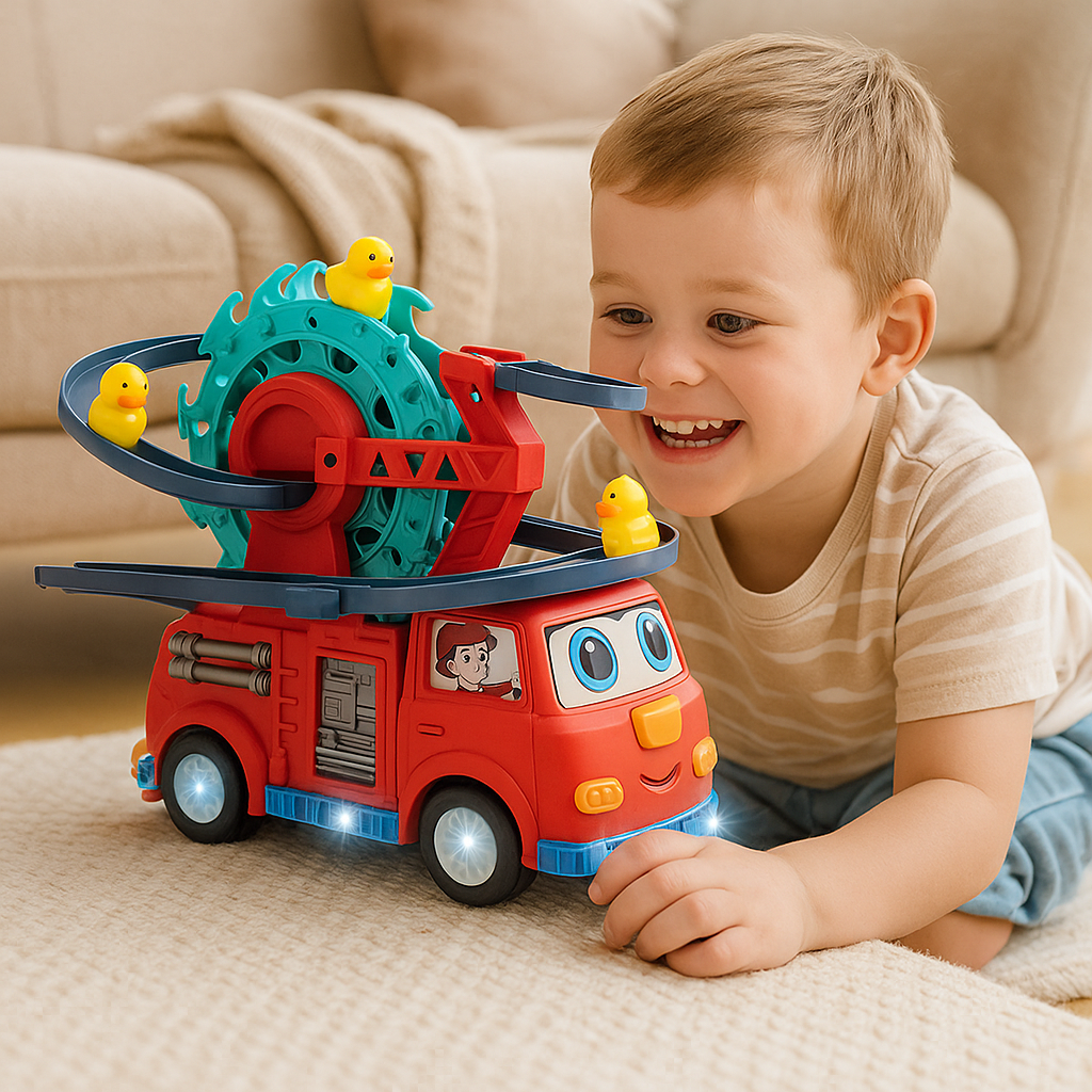 Firefighter Duck Slide Car