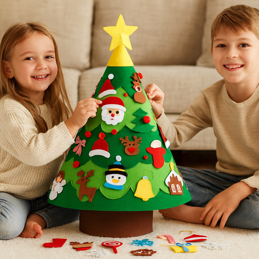 Montessori 3D Felt Christmas Tree