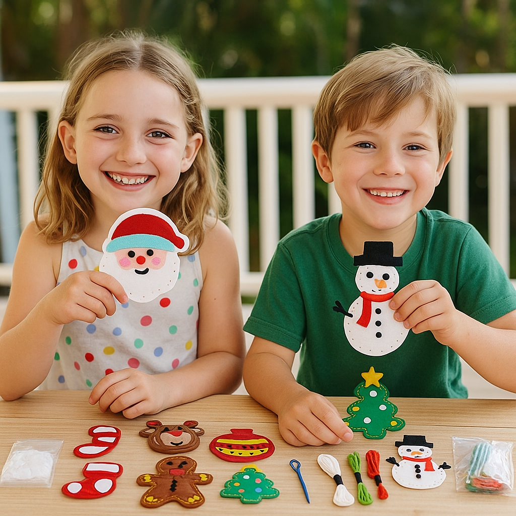 Safe Felt Christmas Set for DIY Sewing