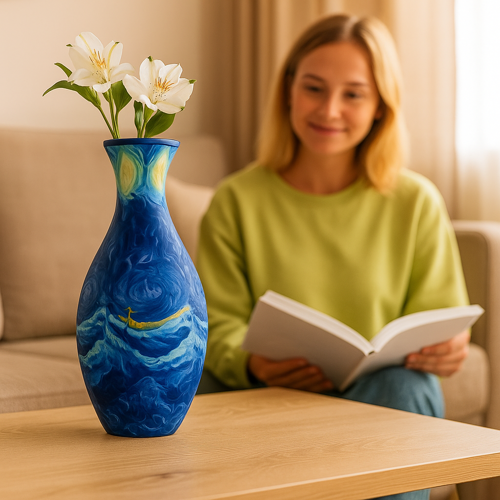 Elegant 3D Puzzle Vase – Suitable for Fresh Flowers