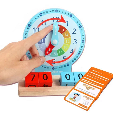 Educational Montessori Clock & Time Learning Toy