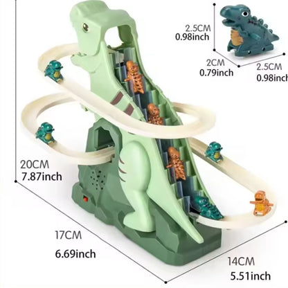 Dino Slide Roller Coaster Fun