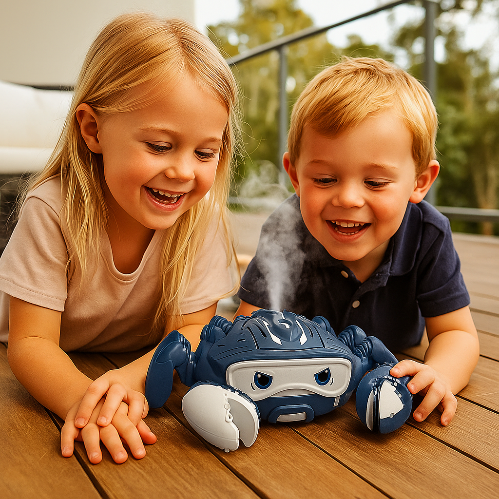 Luminous and Steam-Spraying Music Crab