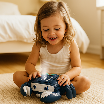 Luminous and Steam-Spraying Music Crab