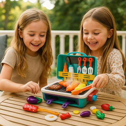 My first BBQ Grill – Children's Kitchen with Smoke Effect and Colour-Changing Food