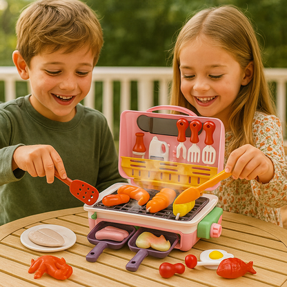 My first BBQ Grill – Children's Kitchen with Smoke Effect and Colour-Changing Food