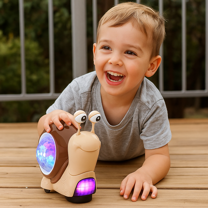Glowing and Music Playing Crawling Snail Toy