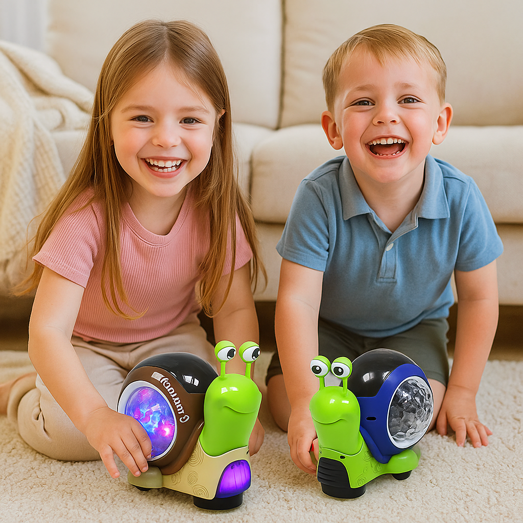 Glowing and Music Playing Crawling Snail Toy