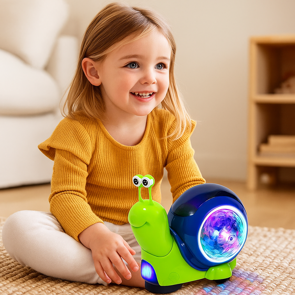 Glowing and Music Playing Crawling Snail Toy