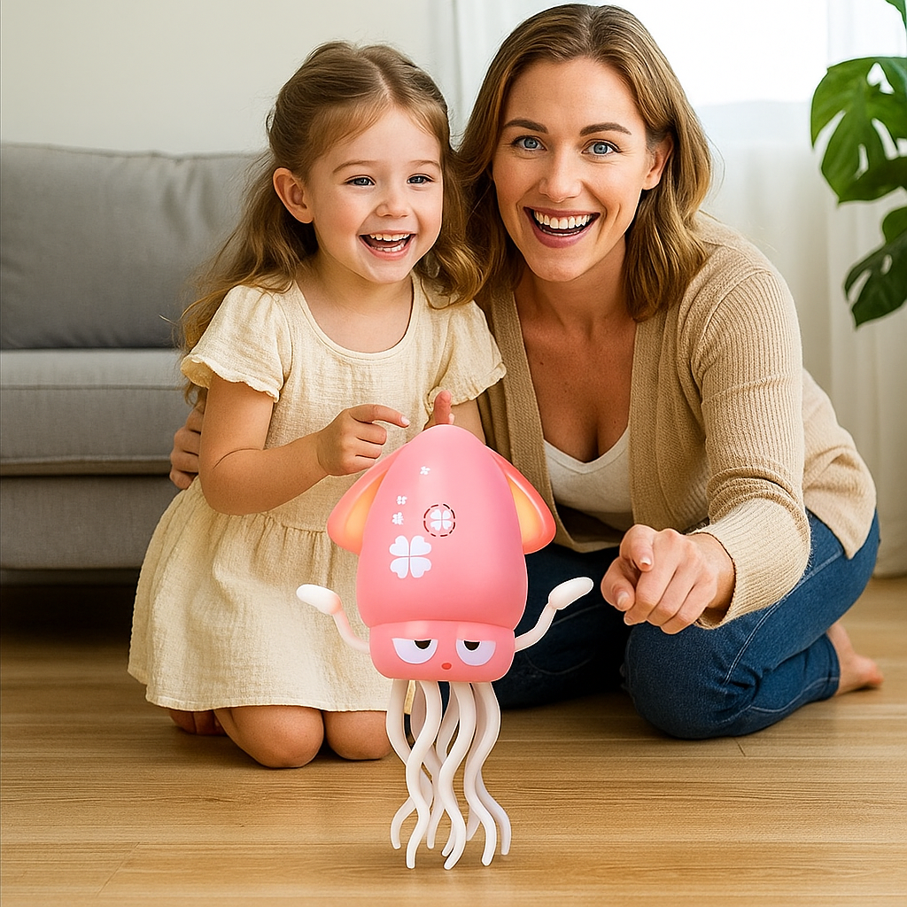 Dancing Squid Tummy Time Toy