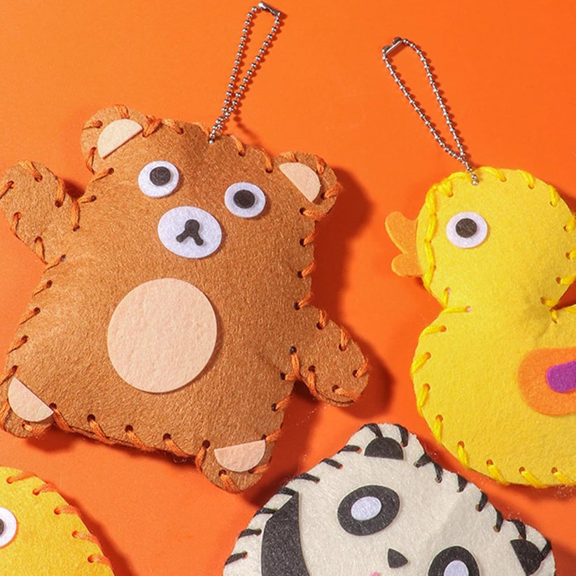 Safe Felt Animal Set for DIY Sewing
