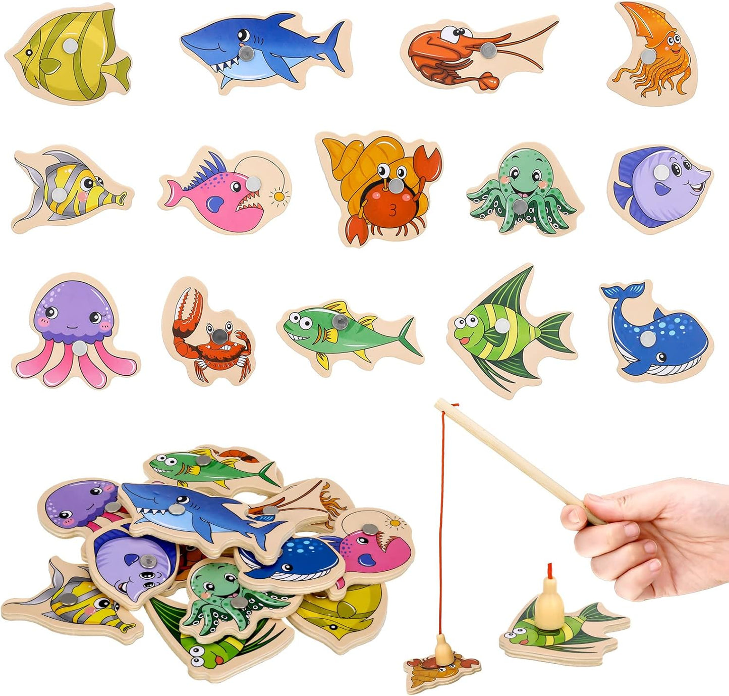 Montessori Fishing Rod Game for Children