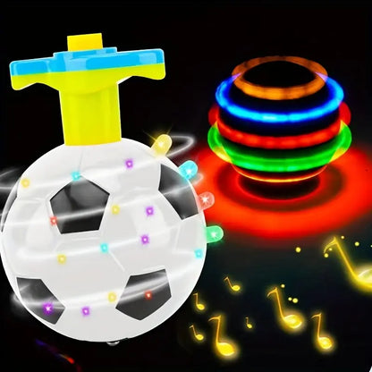 Luminous LED Football Spinning Top Toy