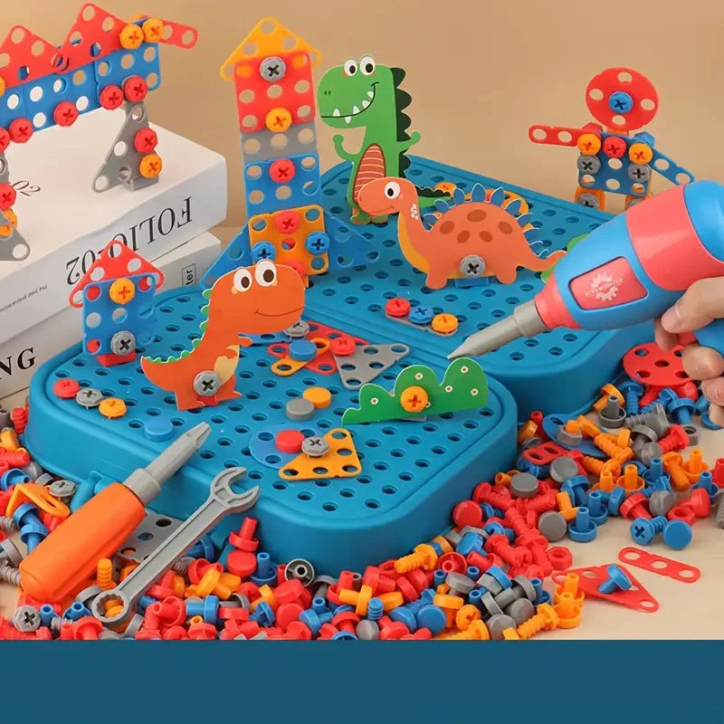 Dino Craftsman Construction Play Set for Kids