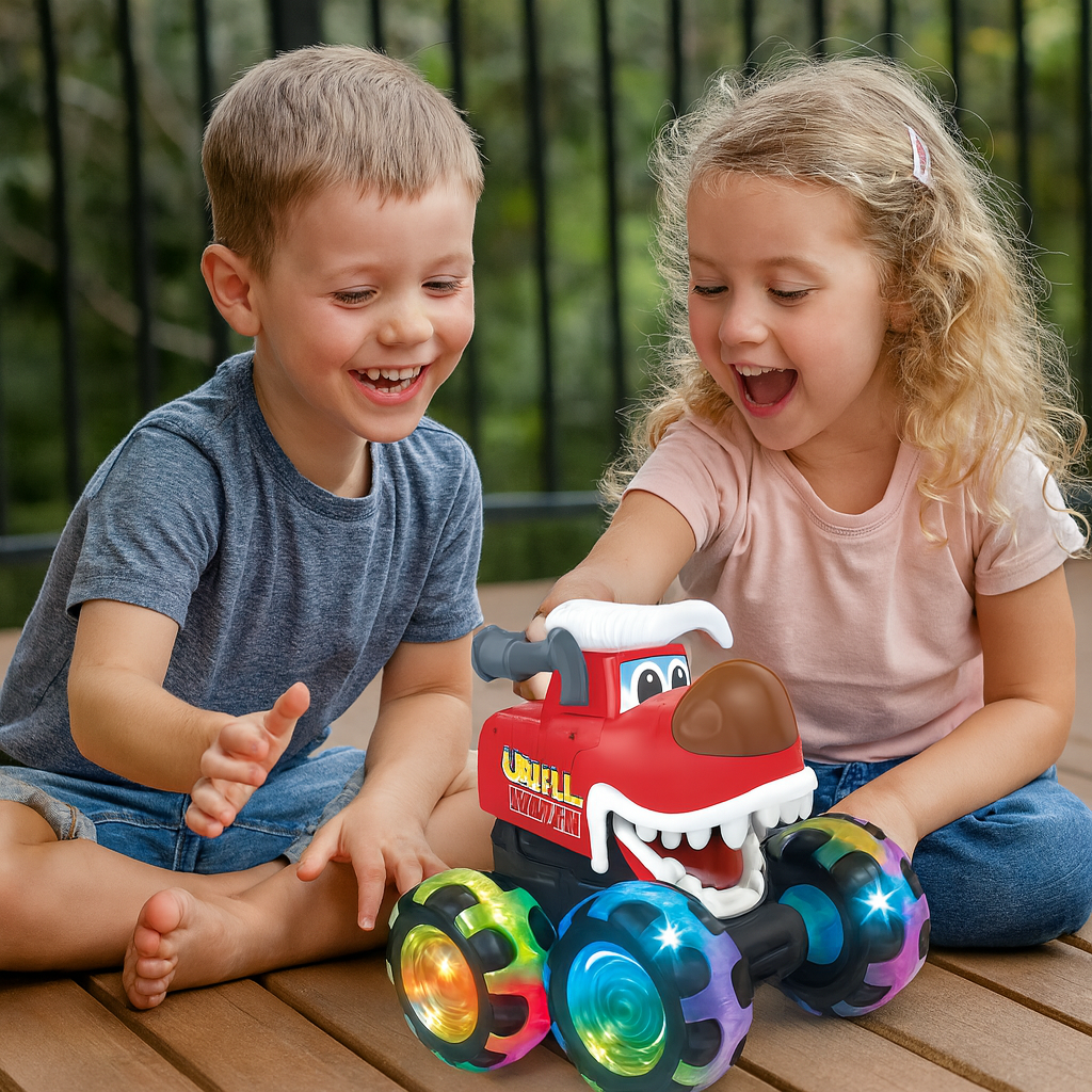 Luminous monster truck toy cars