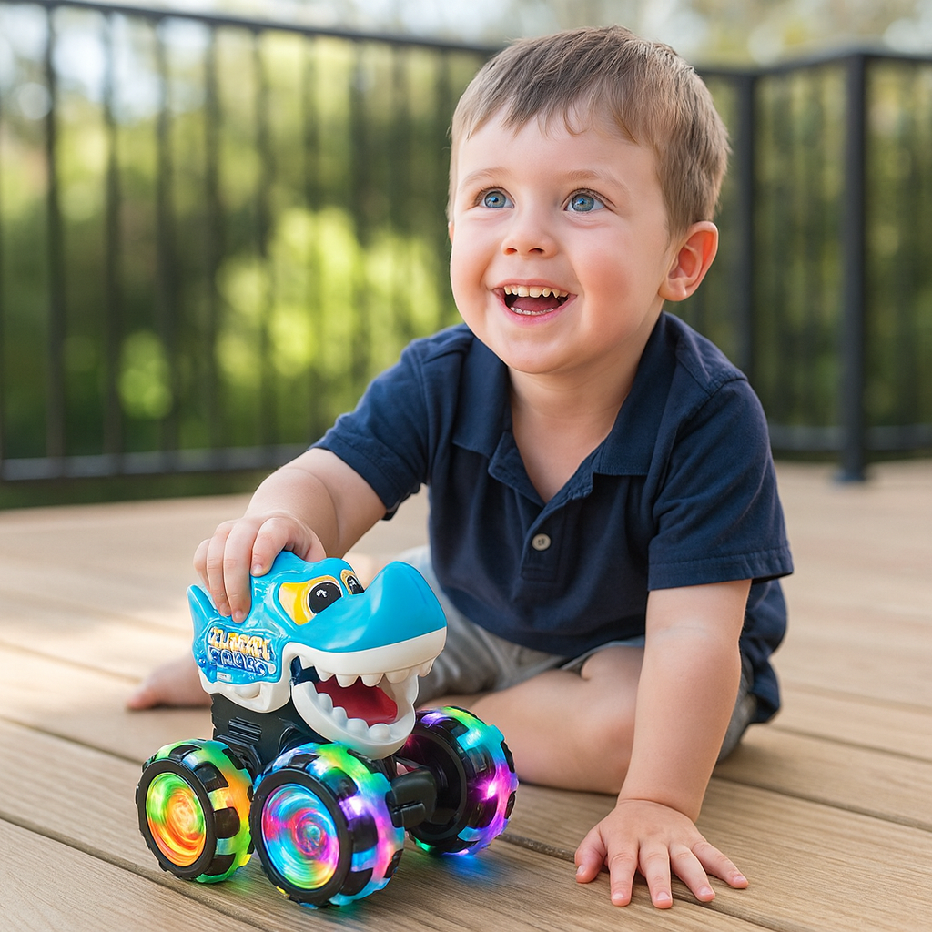 Luminous monster truck toy cars