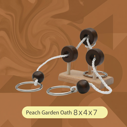 Handmade Wooden Rope Brain Teaser – Logic Puzzle Game for the Whole Family