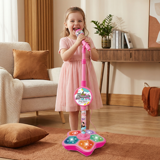 Kids Karaoke Machine with Microphone Stand – Singing Fun Set